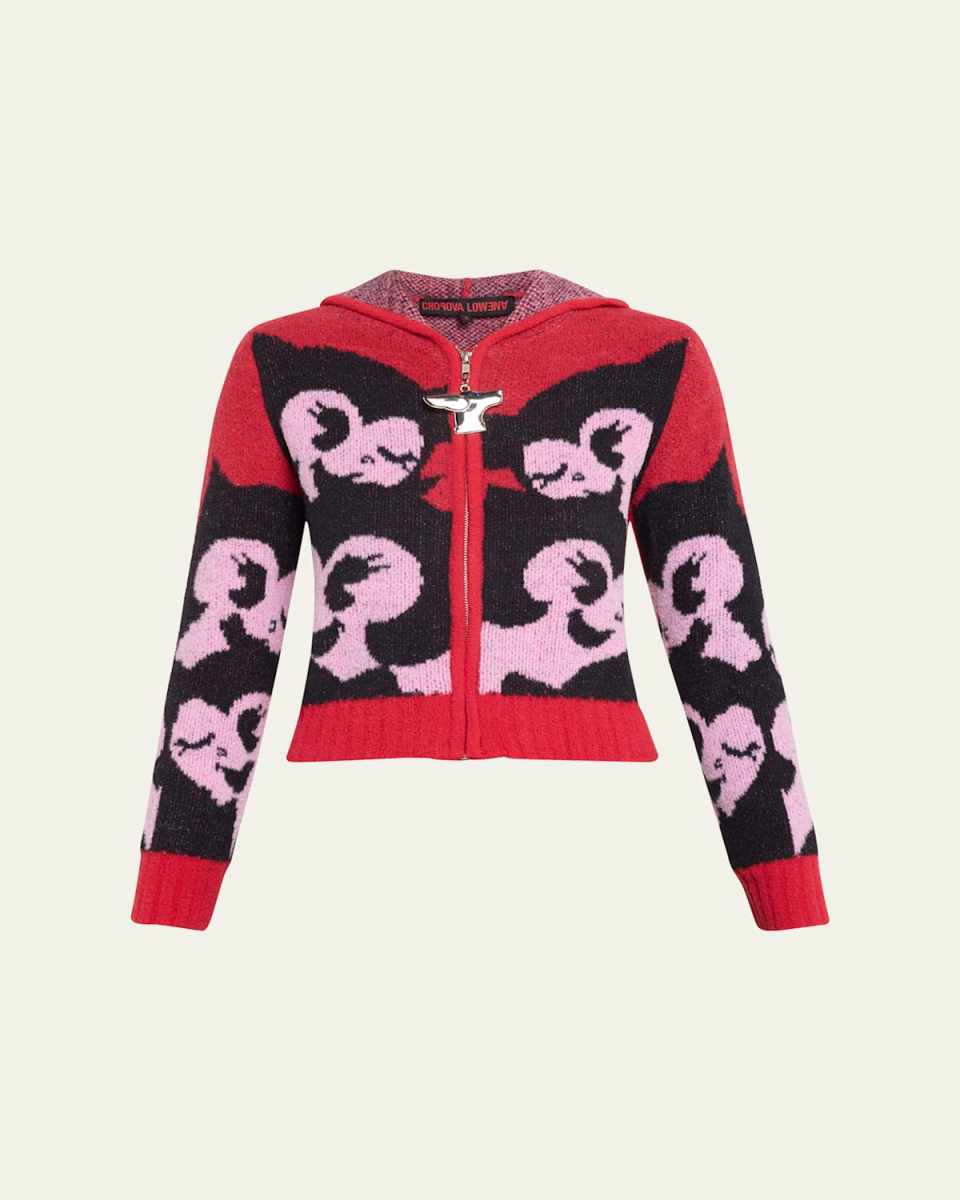 Wink Hooded Zip Cardigan